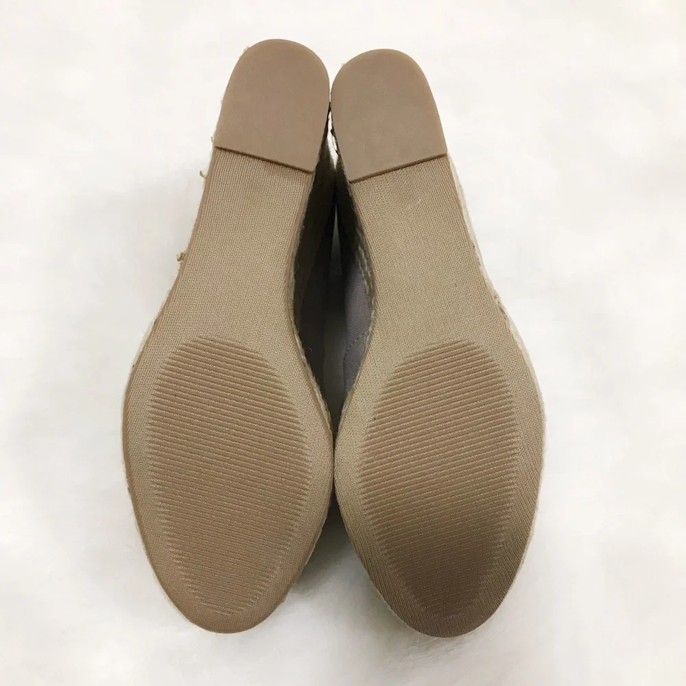 Steve Madden Taupe Platform Espadrille Wedges